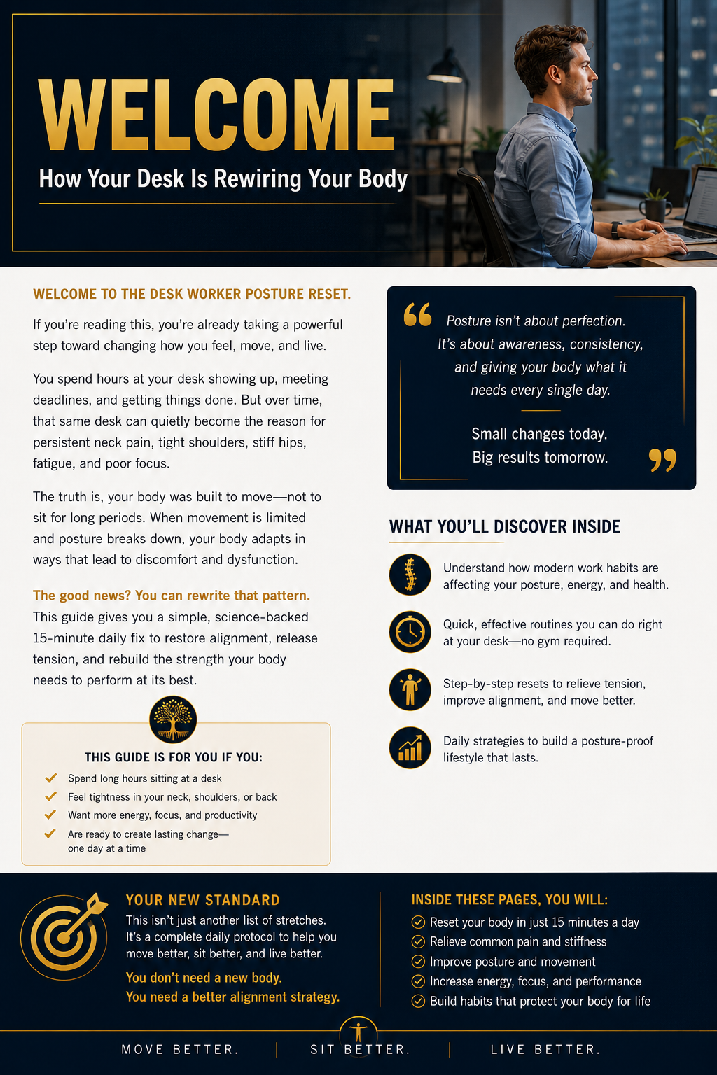 The Desk Worker Posture Reset (PDF Guide)
