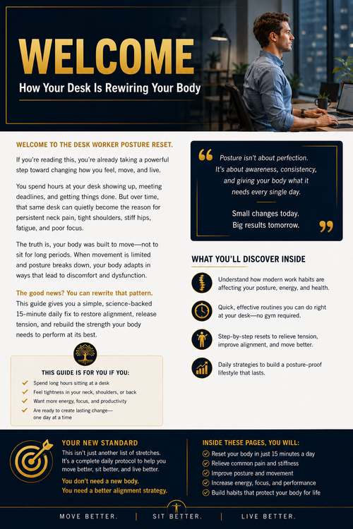 The Desk Worker Posture Reset (PDF Guide)